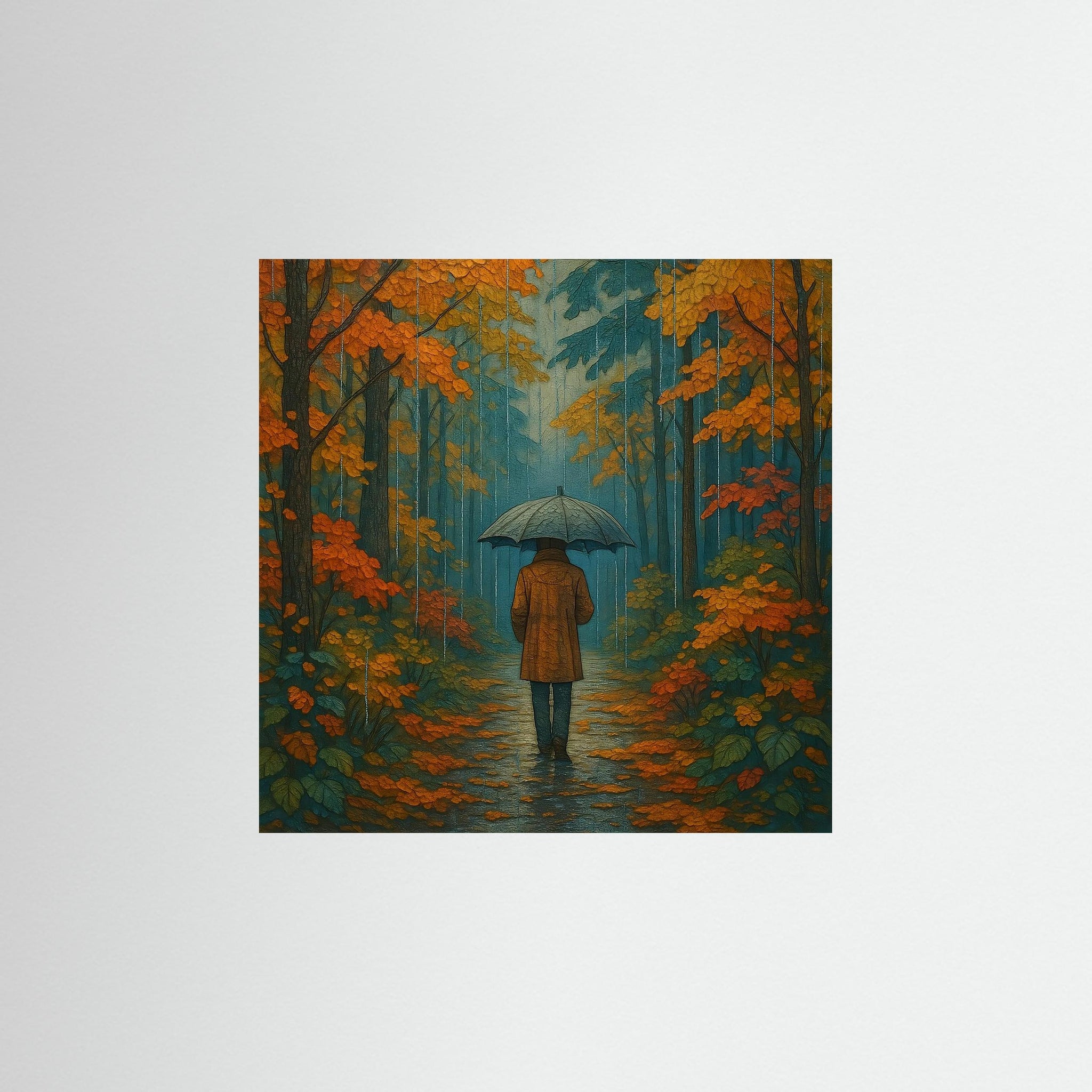 Rainwalk Mood als rahmenlose Wandkunst