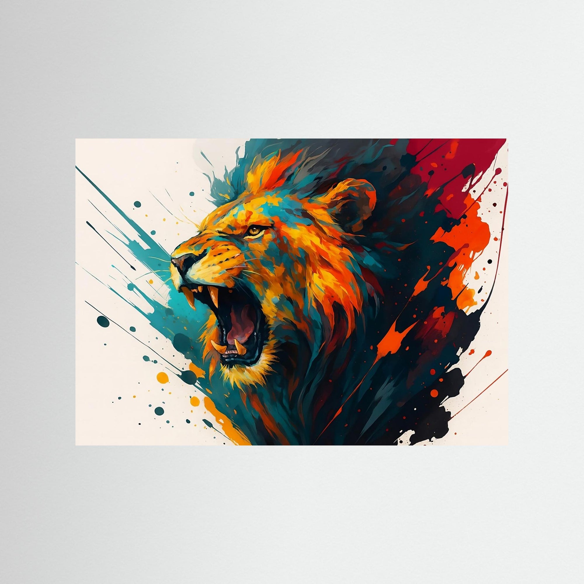 Roarstroke als rahmenlose Wandkunst