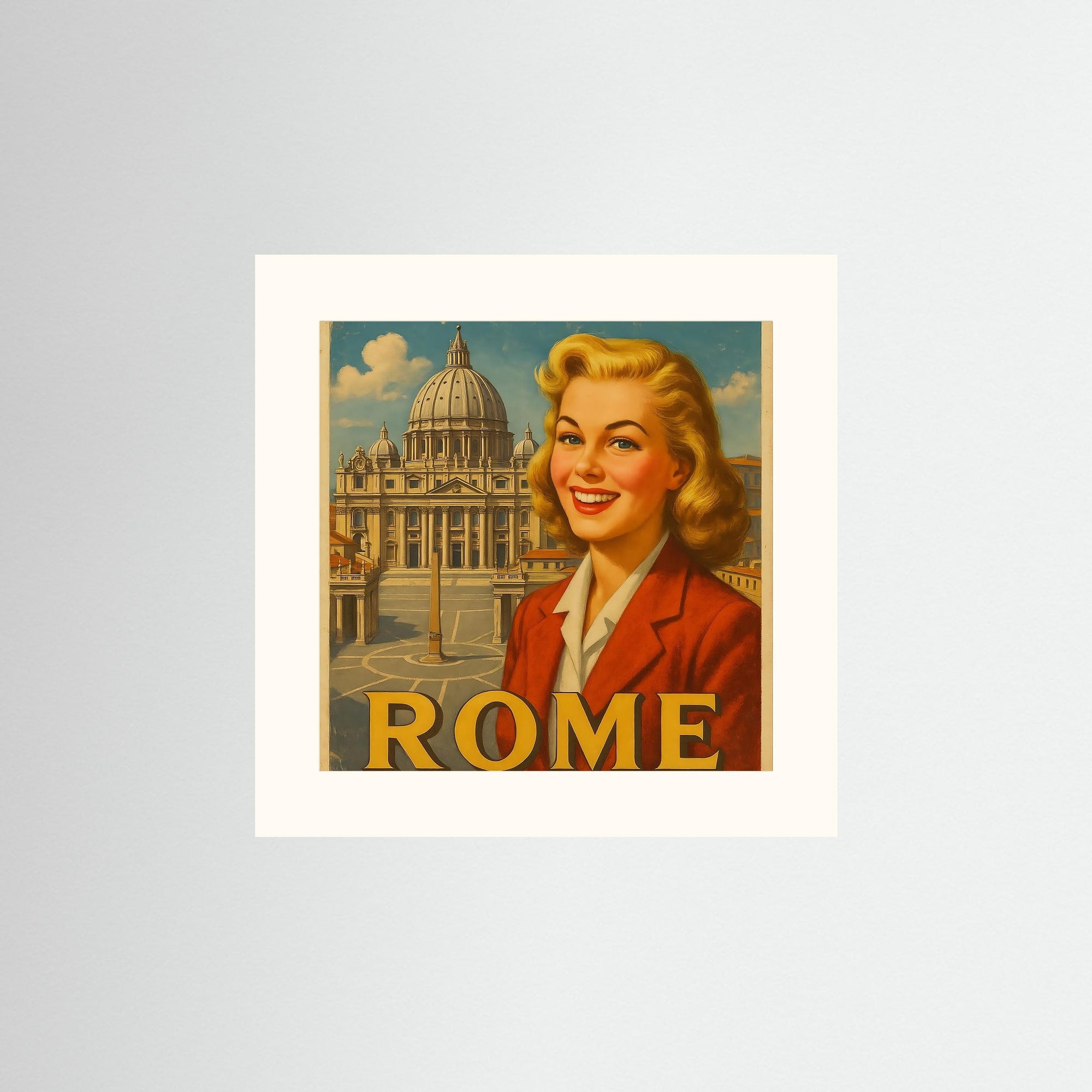 Rome als rahmenlose Wandkunst