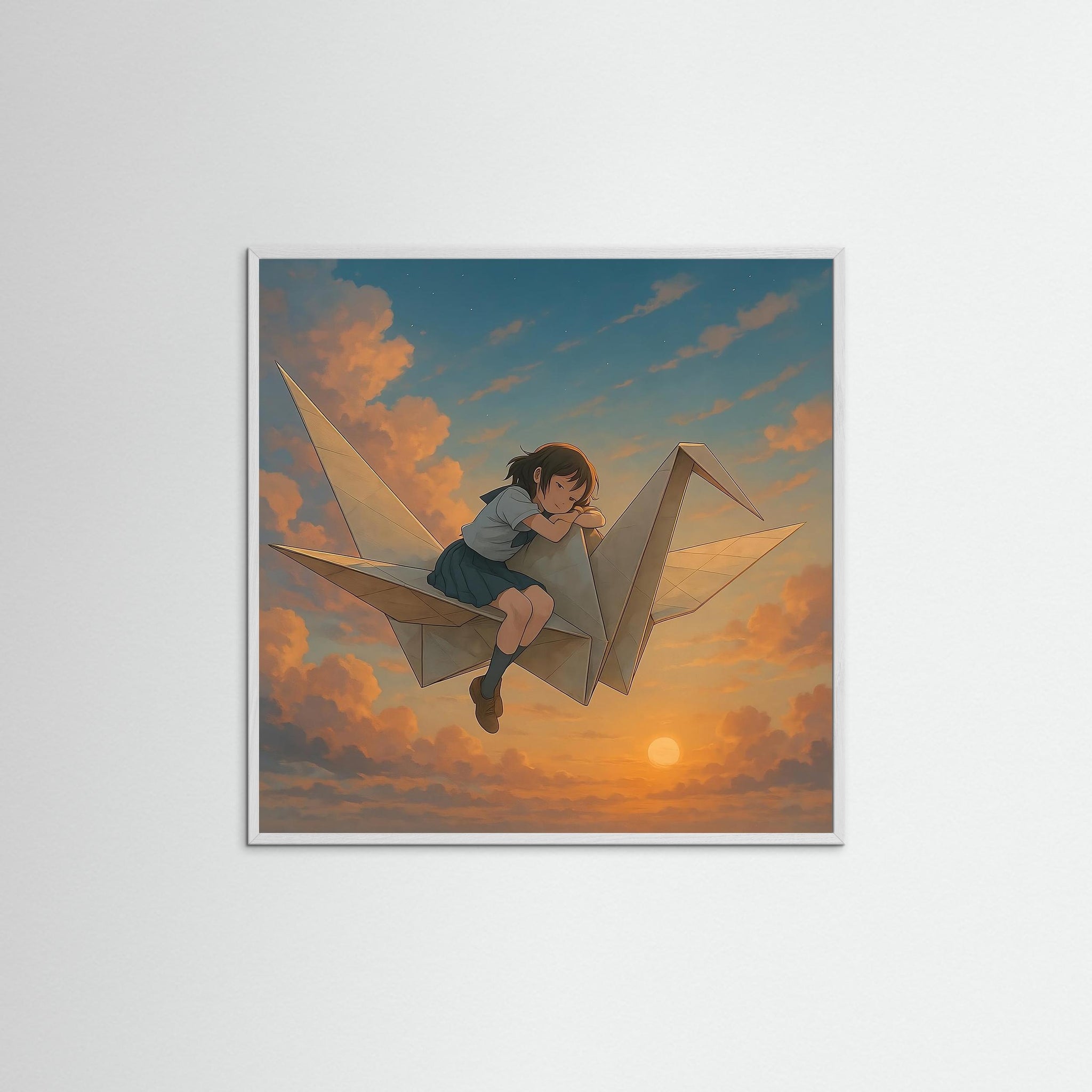 Dreams on Paper Wings – AI Art (Print)