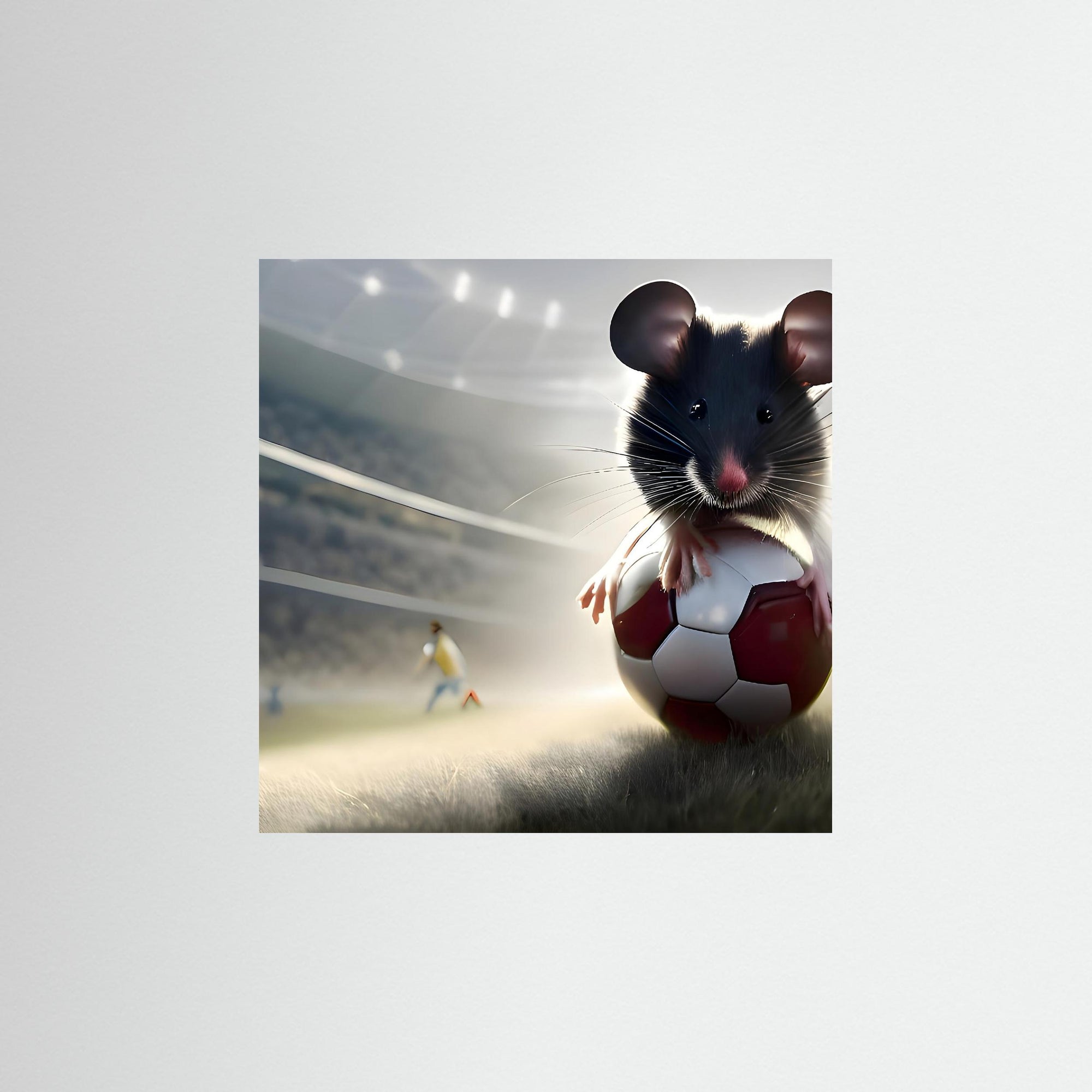 Soccer Mouse als rahmenlose Wandkunst