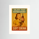 SOFT DRINK als rahmenlose Wandkunst