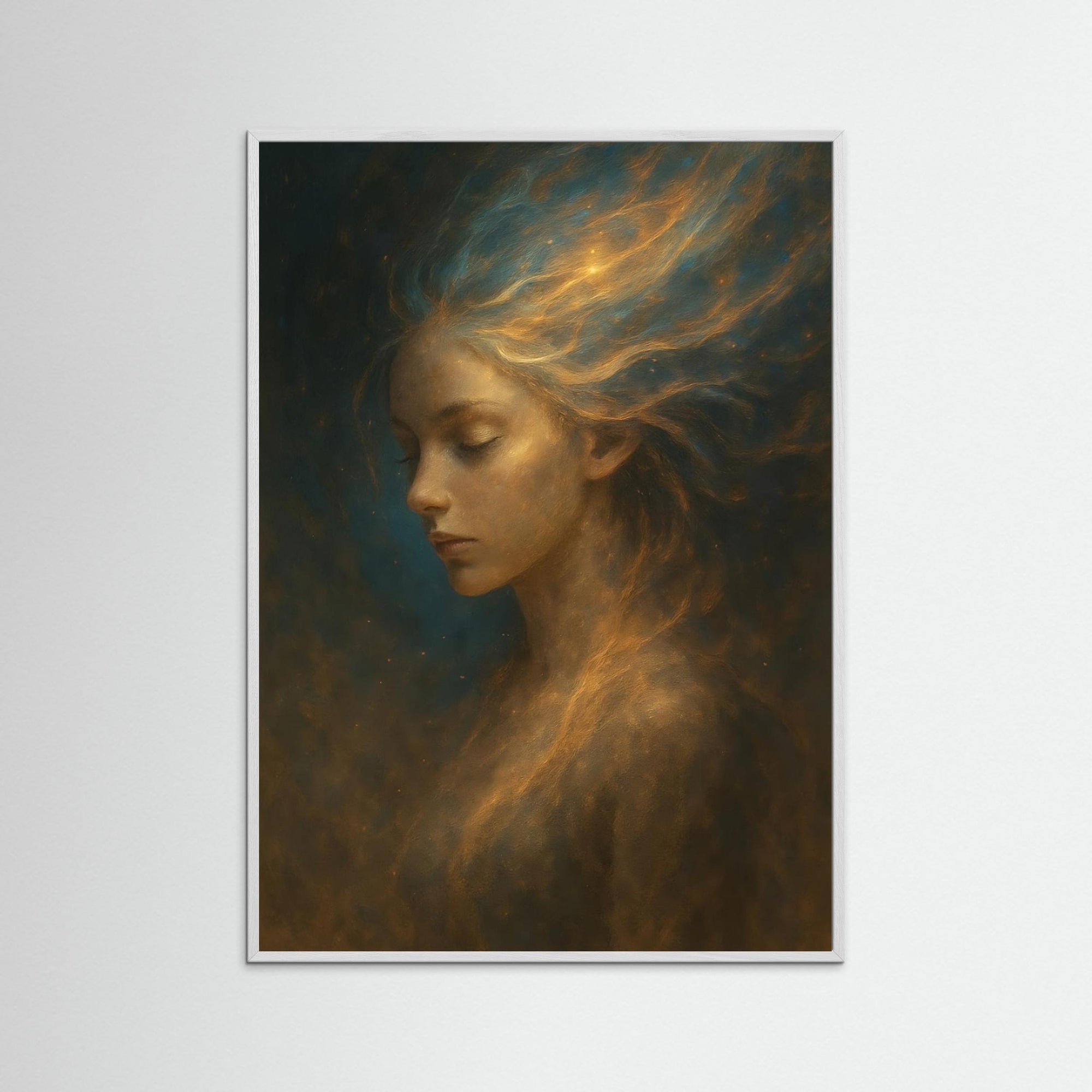 Solar Dream als Kunstdruck mit weißem Echtholzrahmen