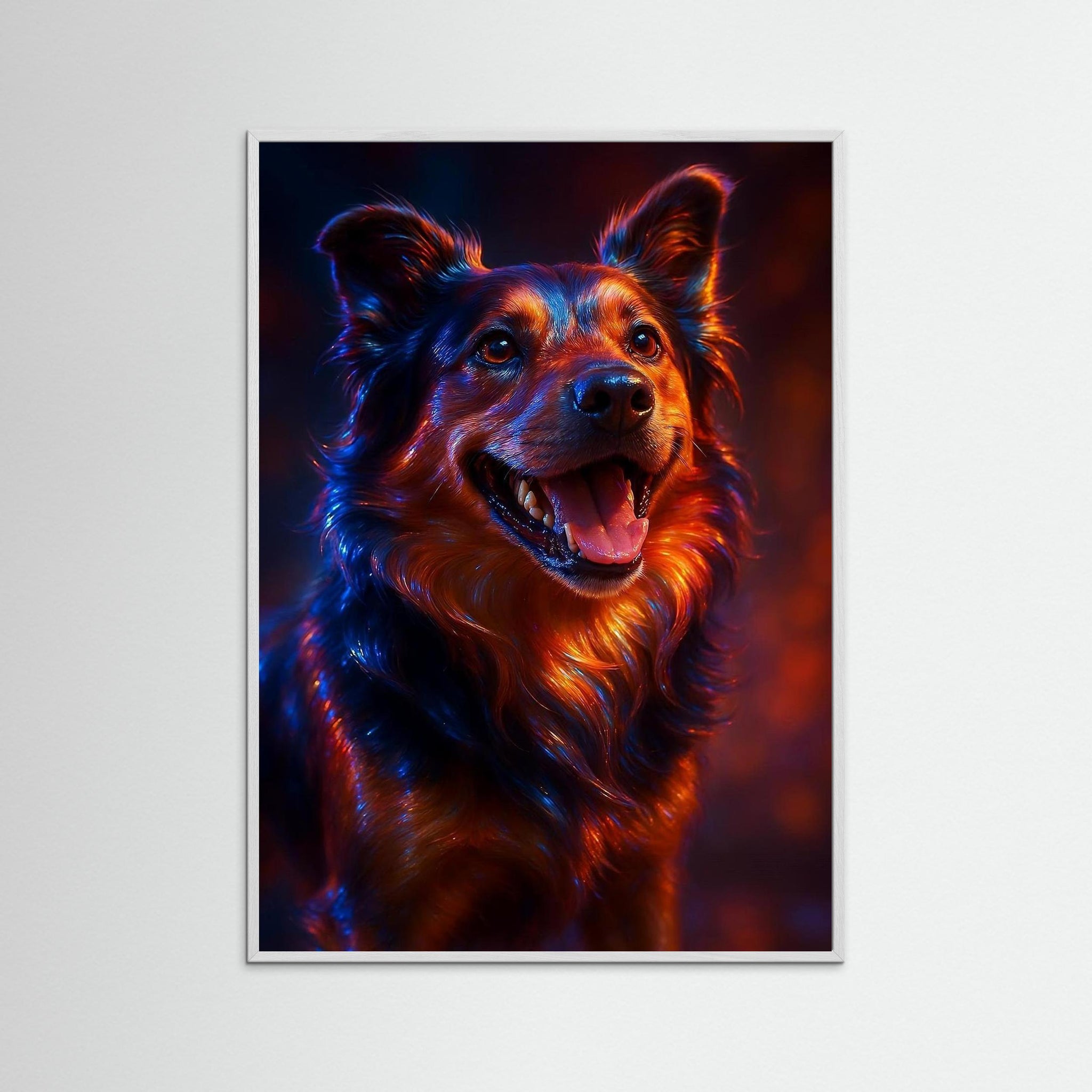 Solar Spirit als Kunstdruck mit weißem Echtholzrahmen