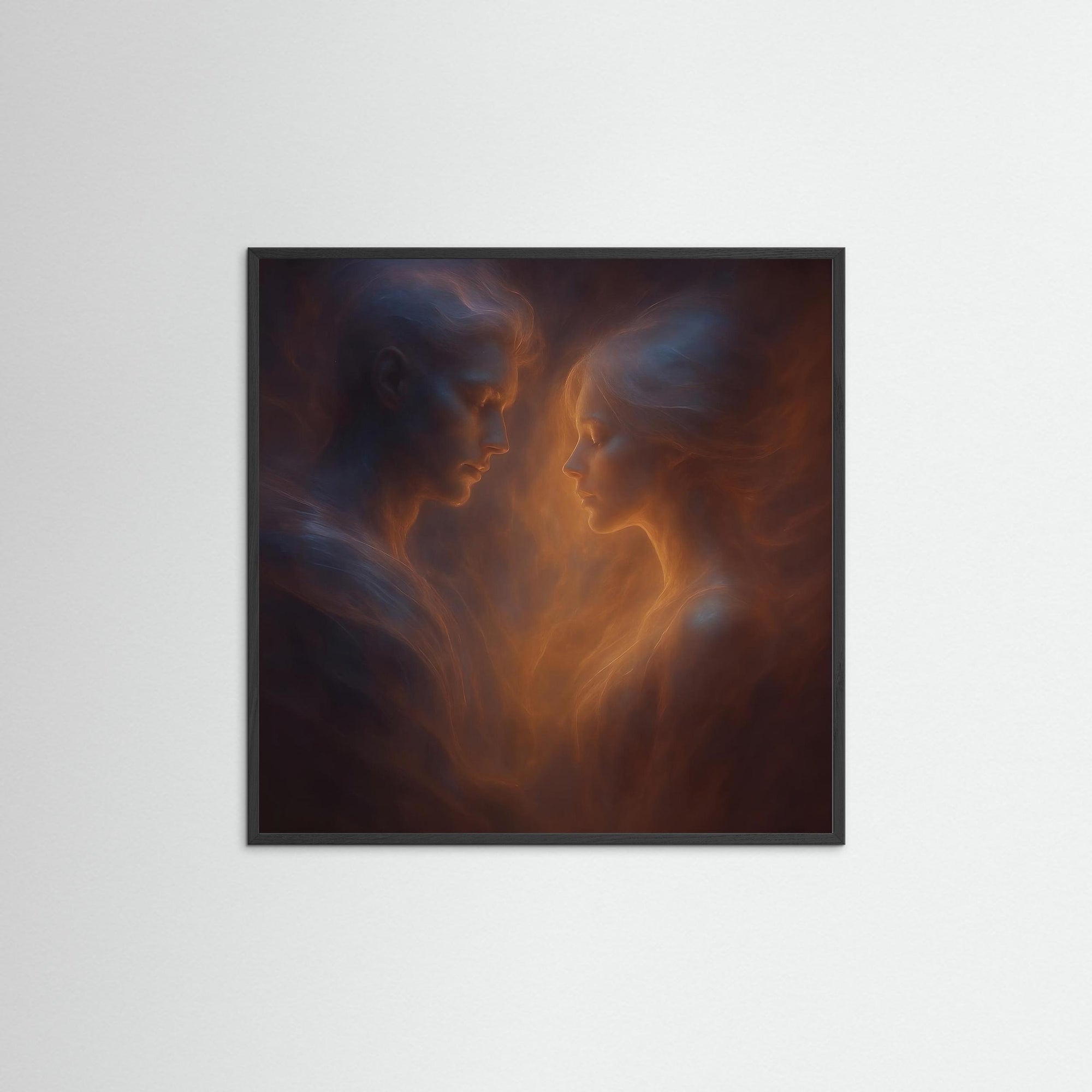 Soulbound als Kunstwerk mit schwarzem Echtholzrahmen
