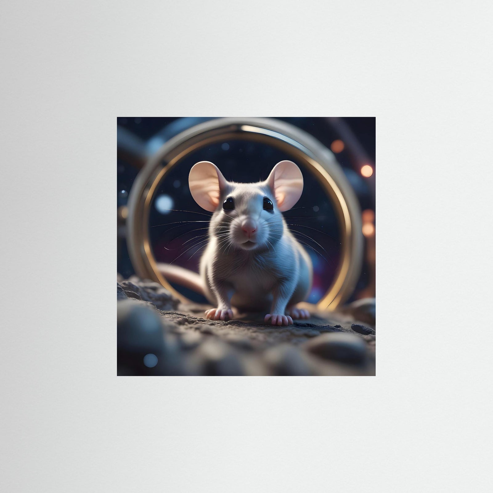 Space Mouse als rahmenlose Wandkunst