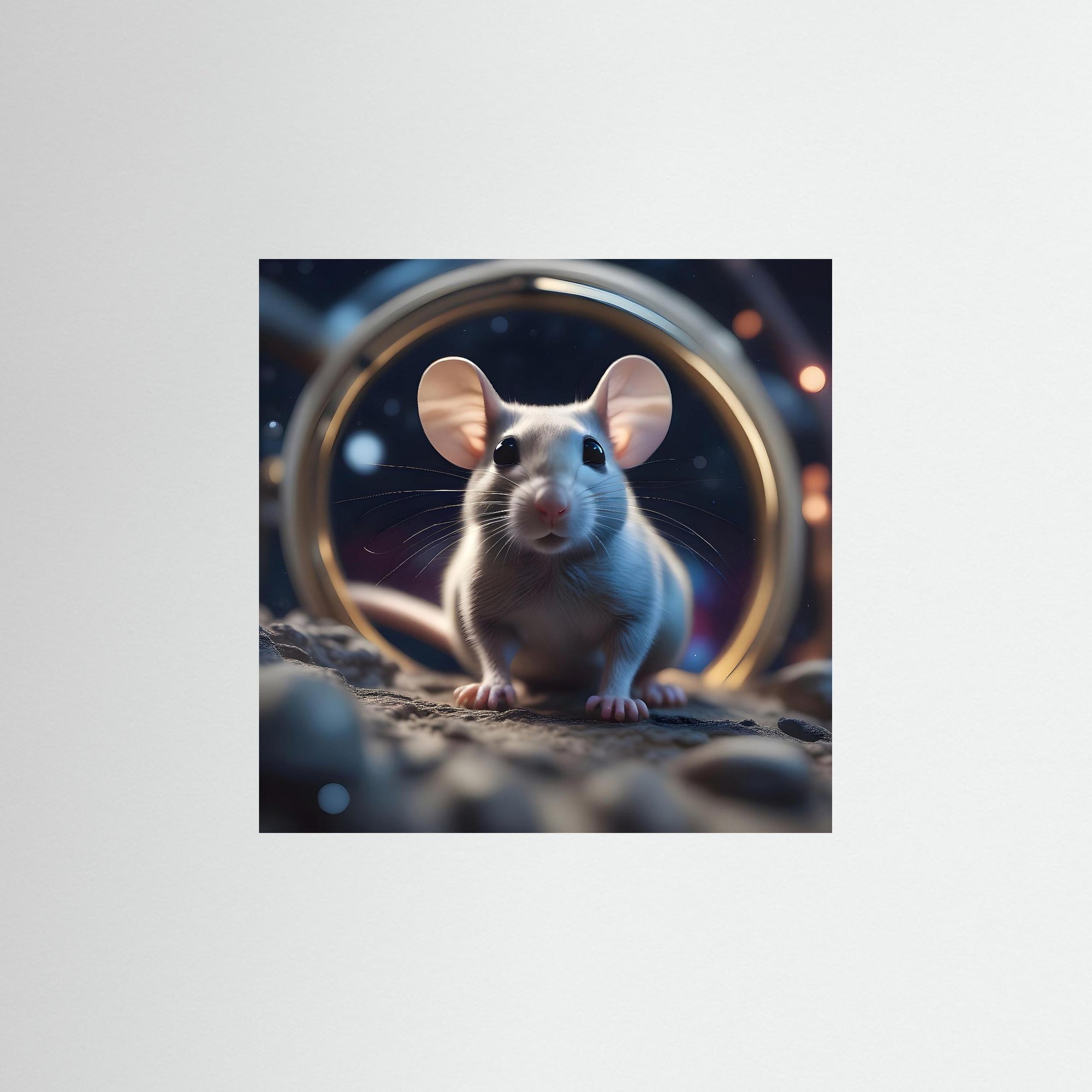 Space Mouse als rahmenlose Wandkunst