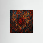 Spiral als rahmenlose Wandkunst
