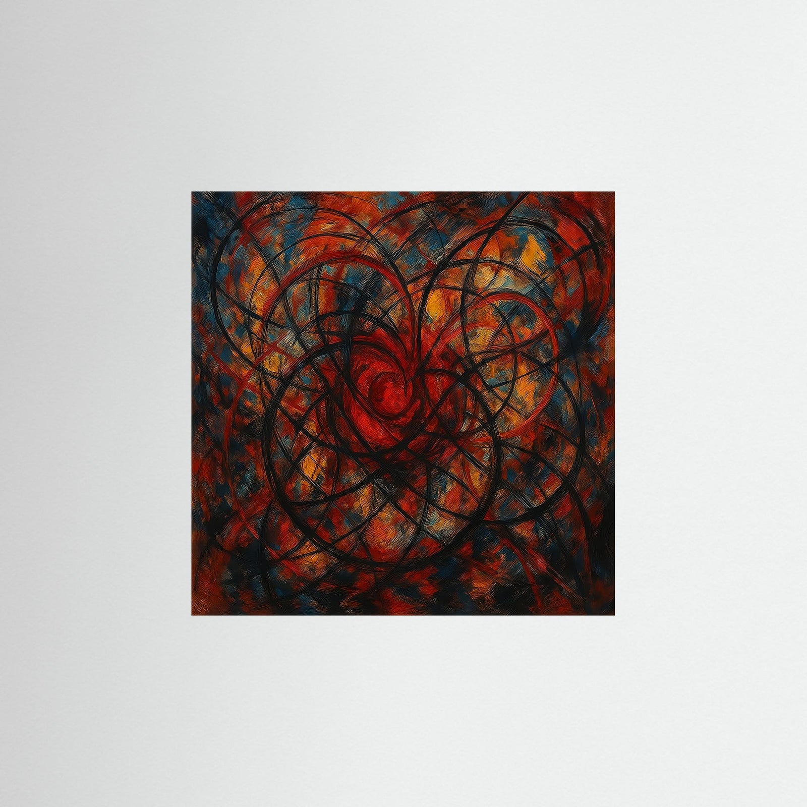 Spiral als rahmenlose Wandkunst