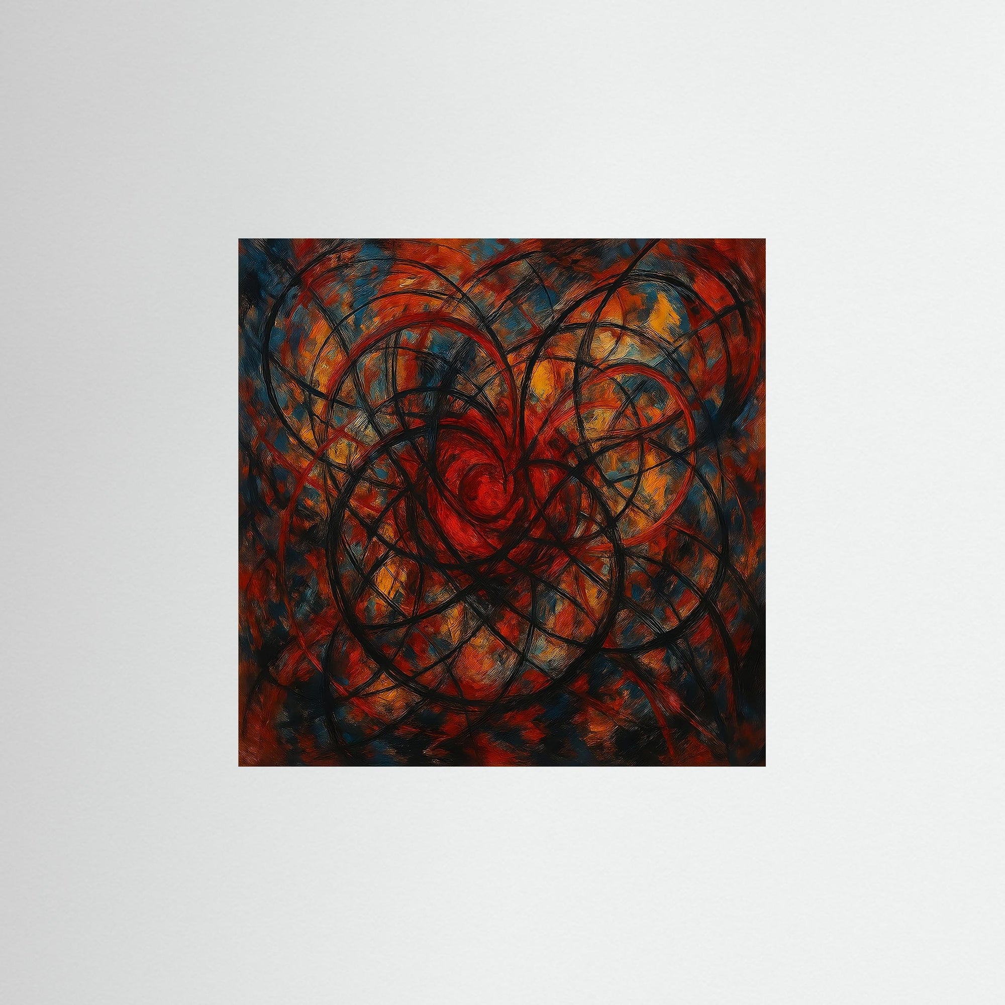 Spiral als rahmenlose Wandkunst