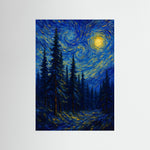 Star Whirl als rahmenlose Wandkunst