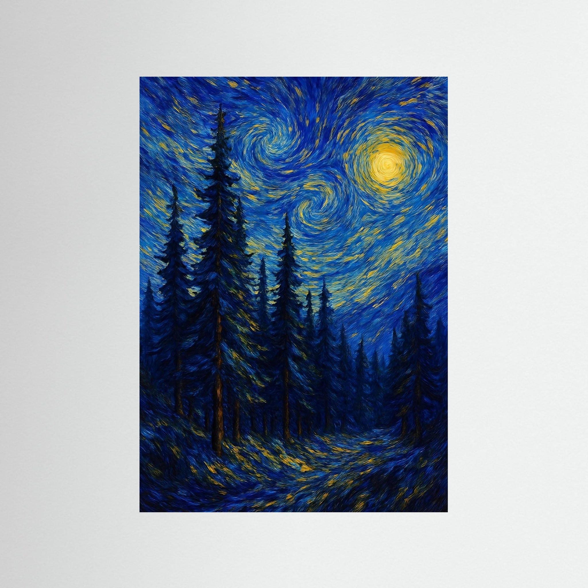 Star Whirl als rahmenlose Wandkunst