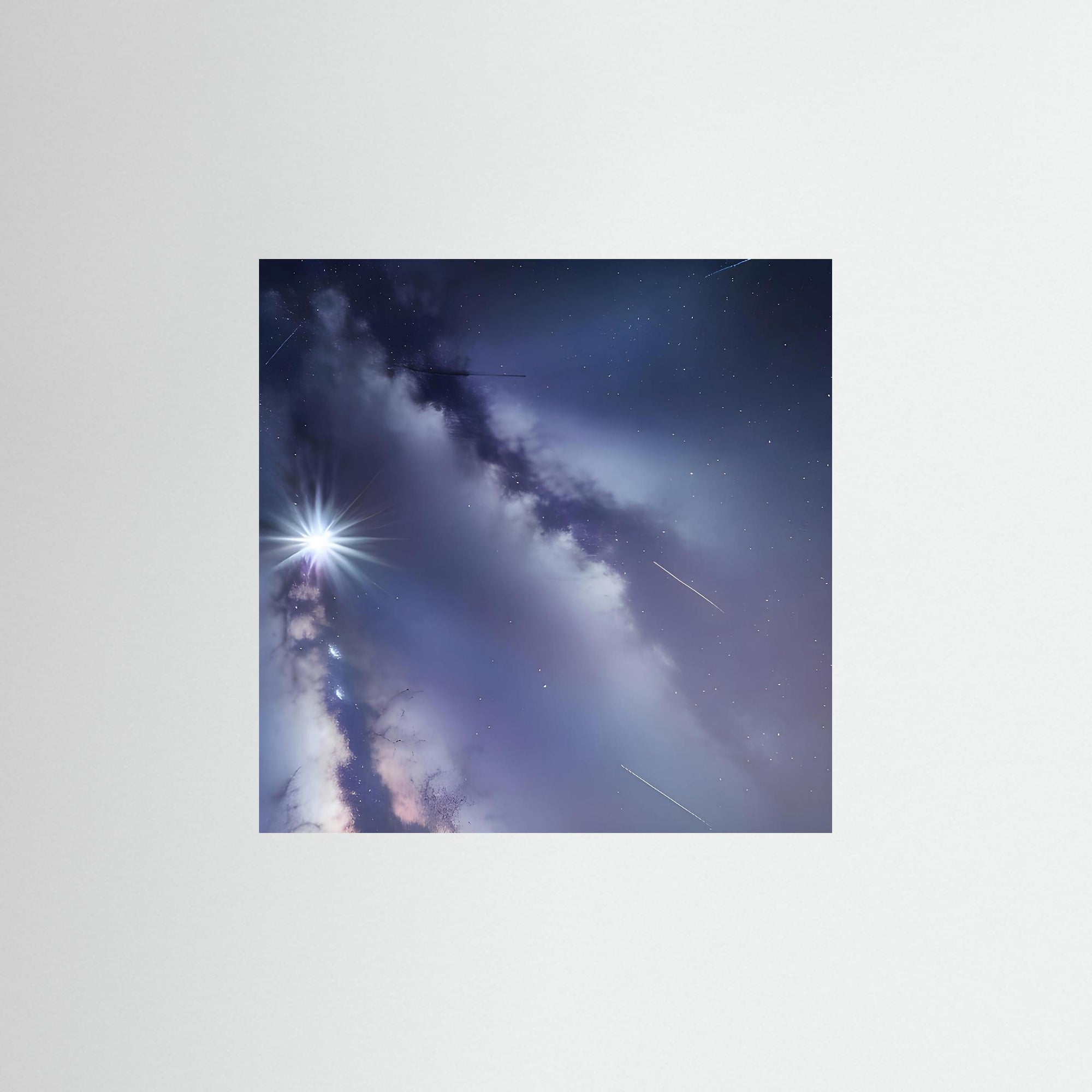 Starlight Genesis als rahmenlose Wandkunst