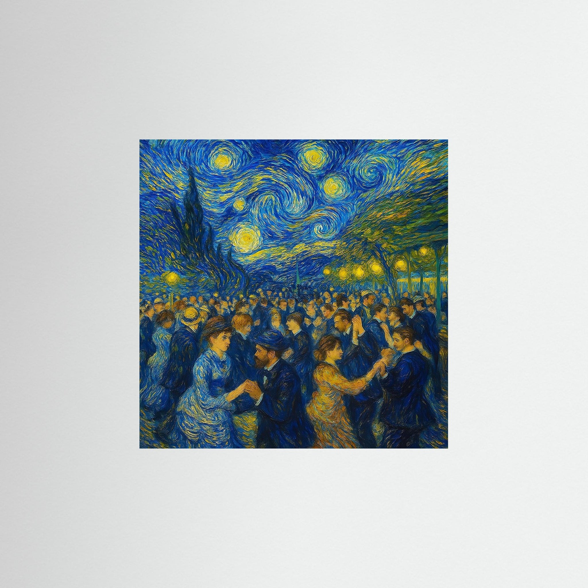 Starry Dance als rahmenlose Wandkunst