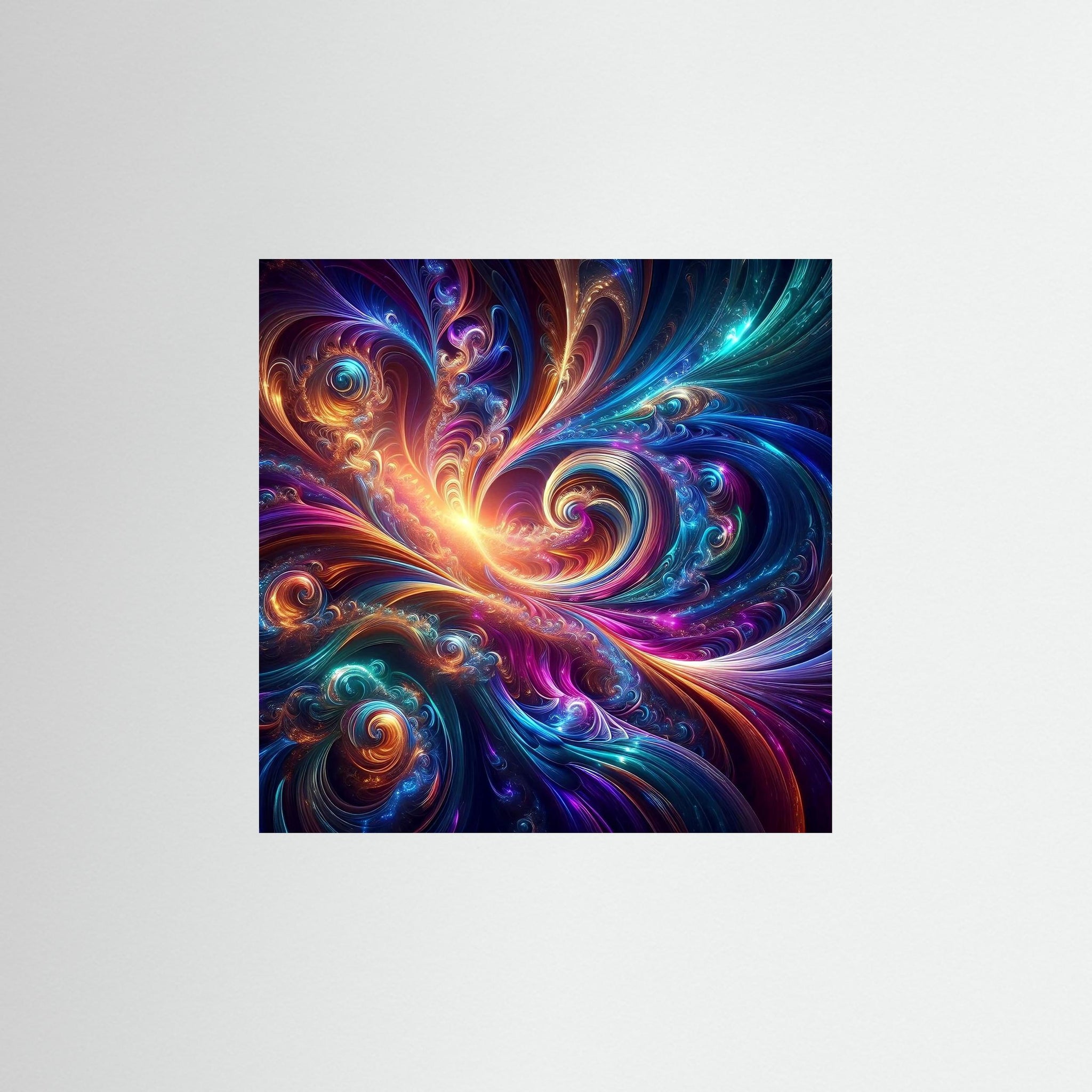 Stellar Swirl als rahmenlose Wandkunst