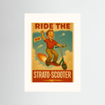 Strato-Scooter als rahmenlose Wandkunst