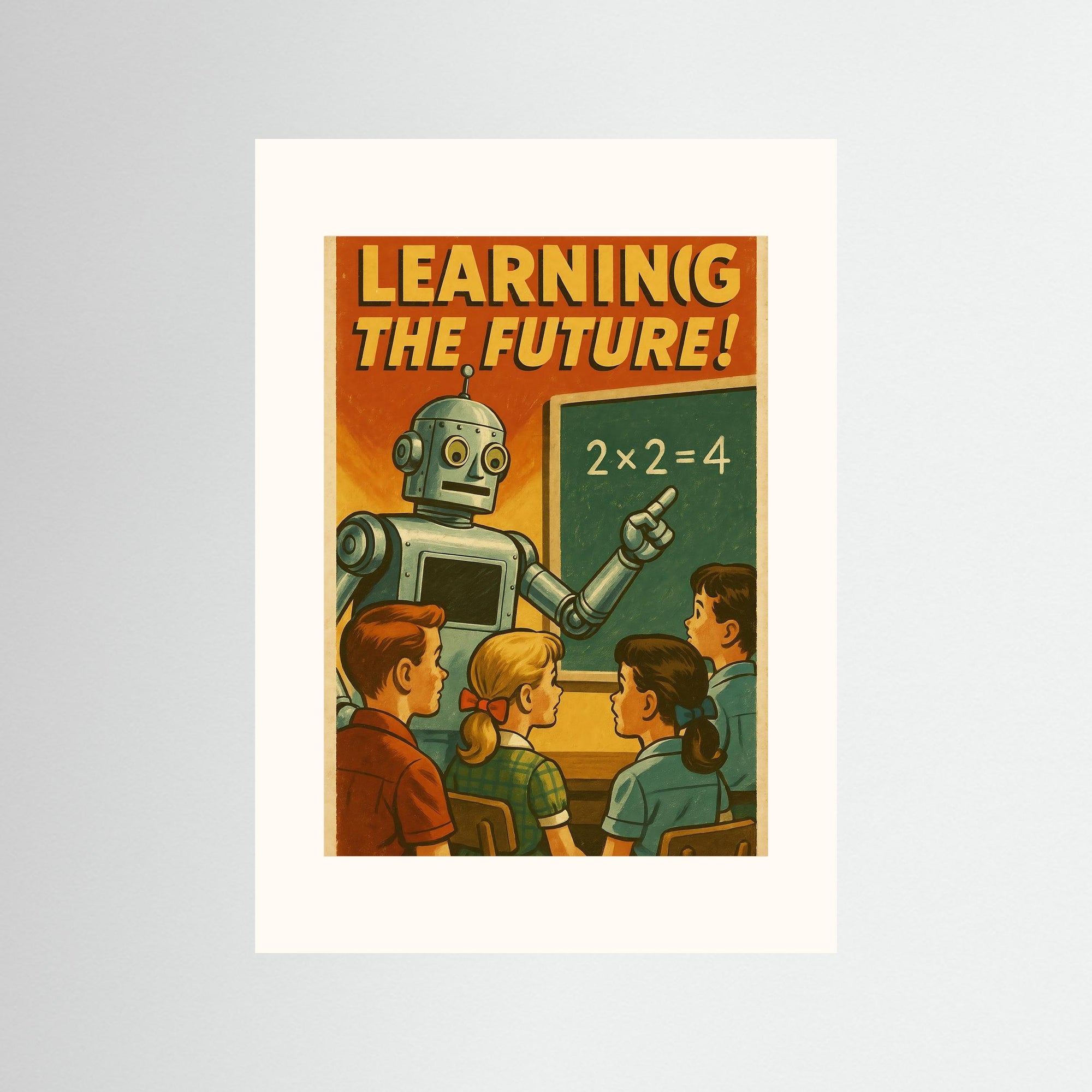 Learning the Future – AI Art (Print)