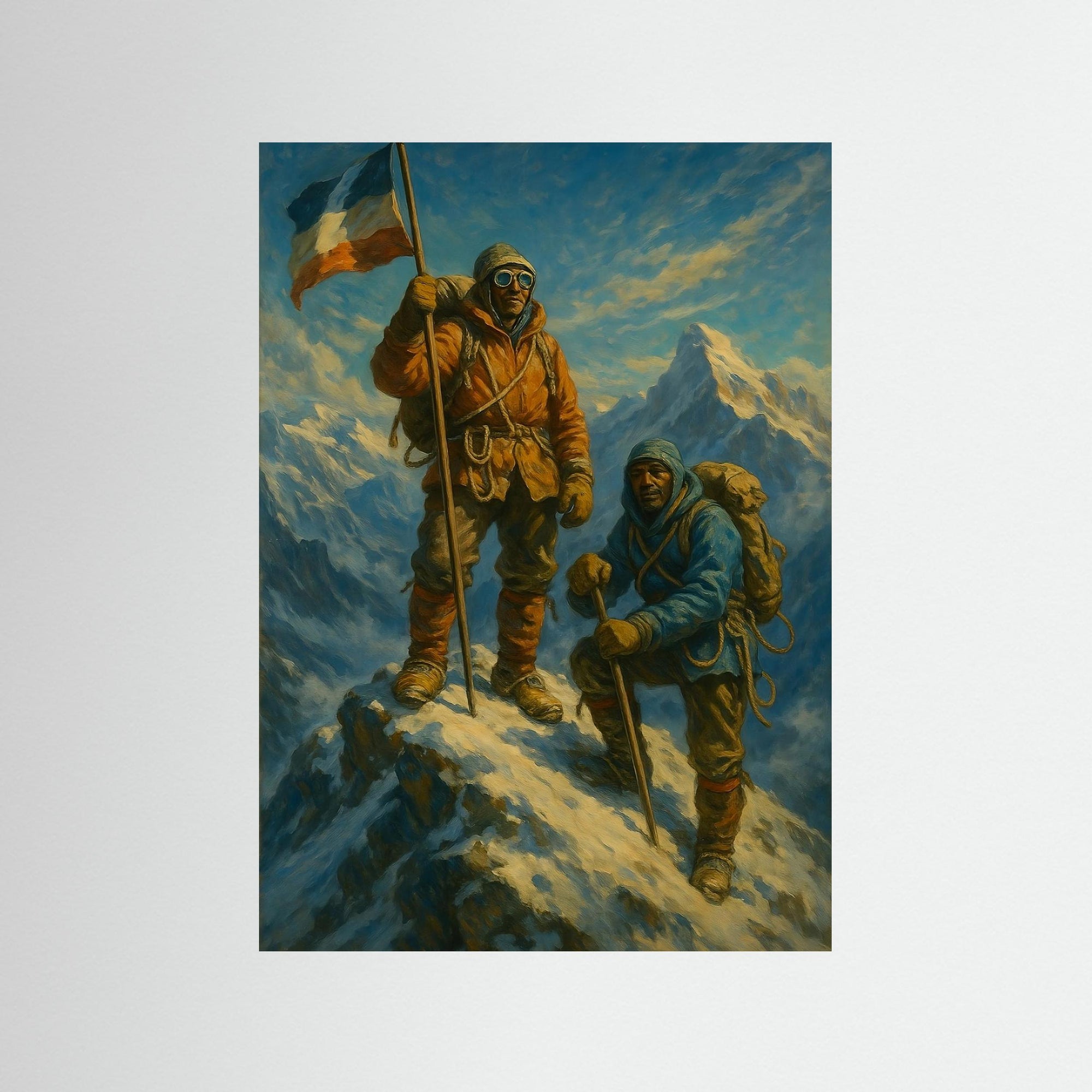 Summit Conquerors als rahmenlose Wandkunst