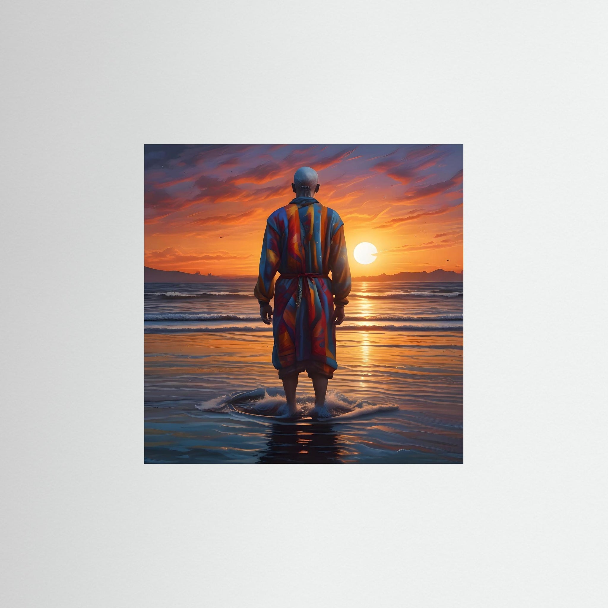 Sunset Silence als rahmenlose Wandkunst