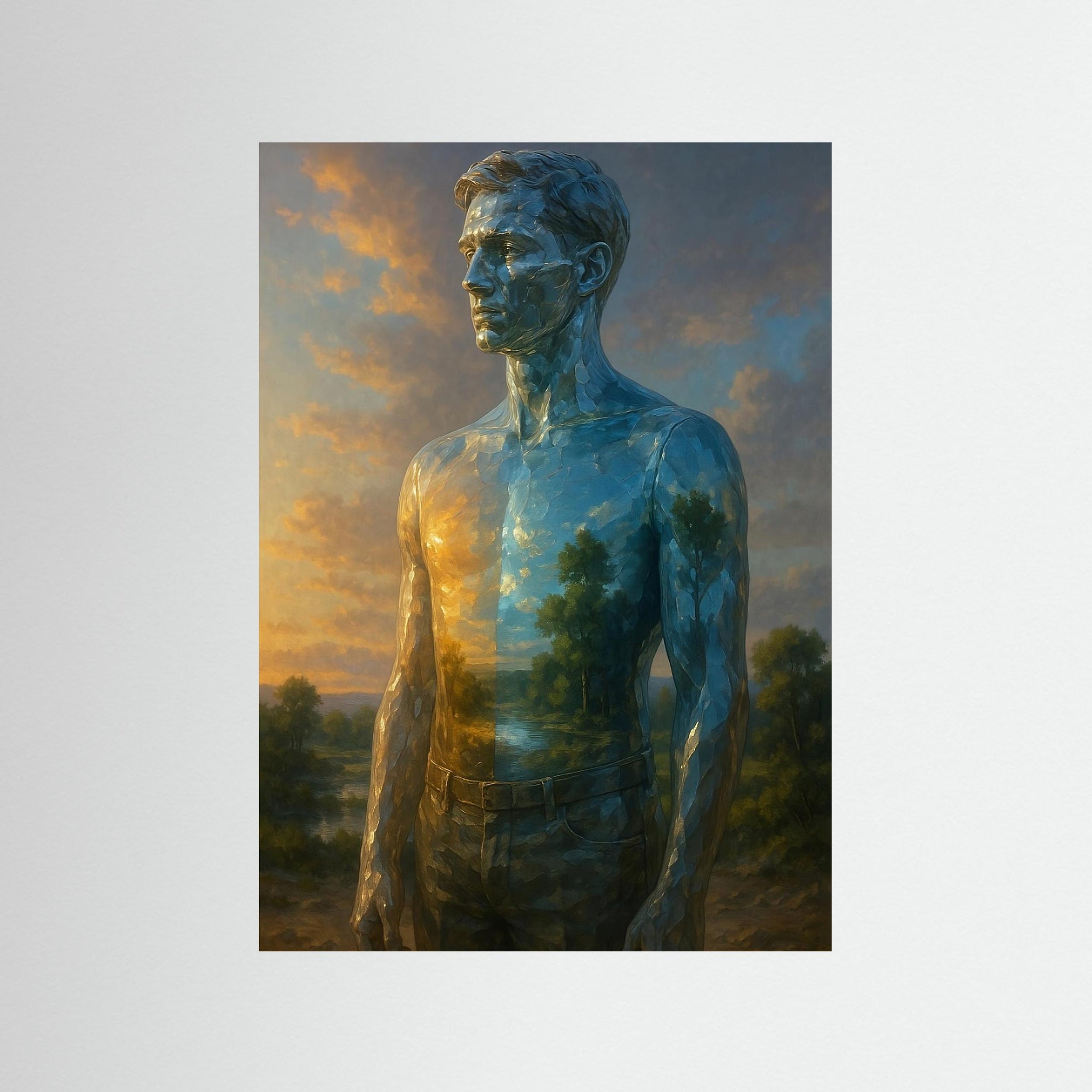 Man of the Horizon – AI Art (Print)