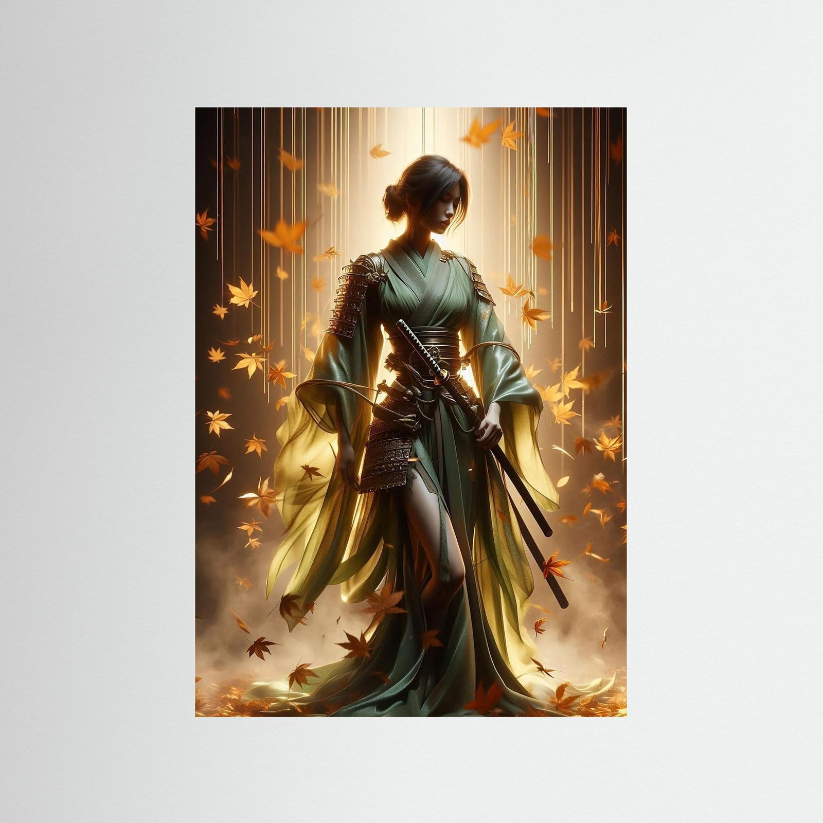 The Emerald Samurai als rahmenlose Wandkunst
