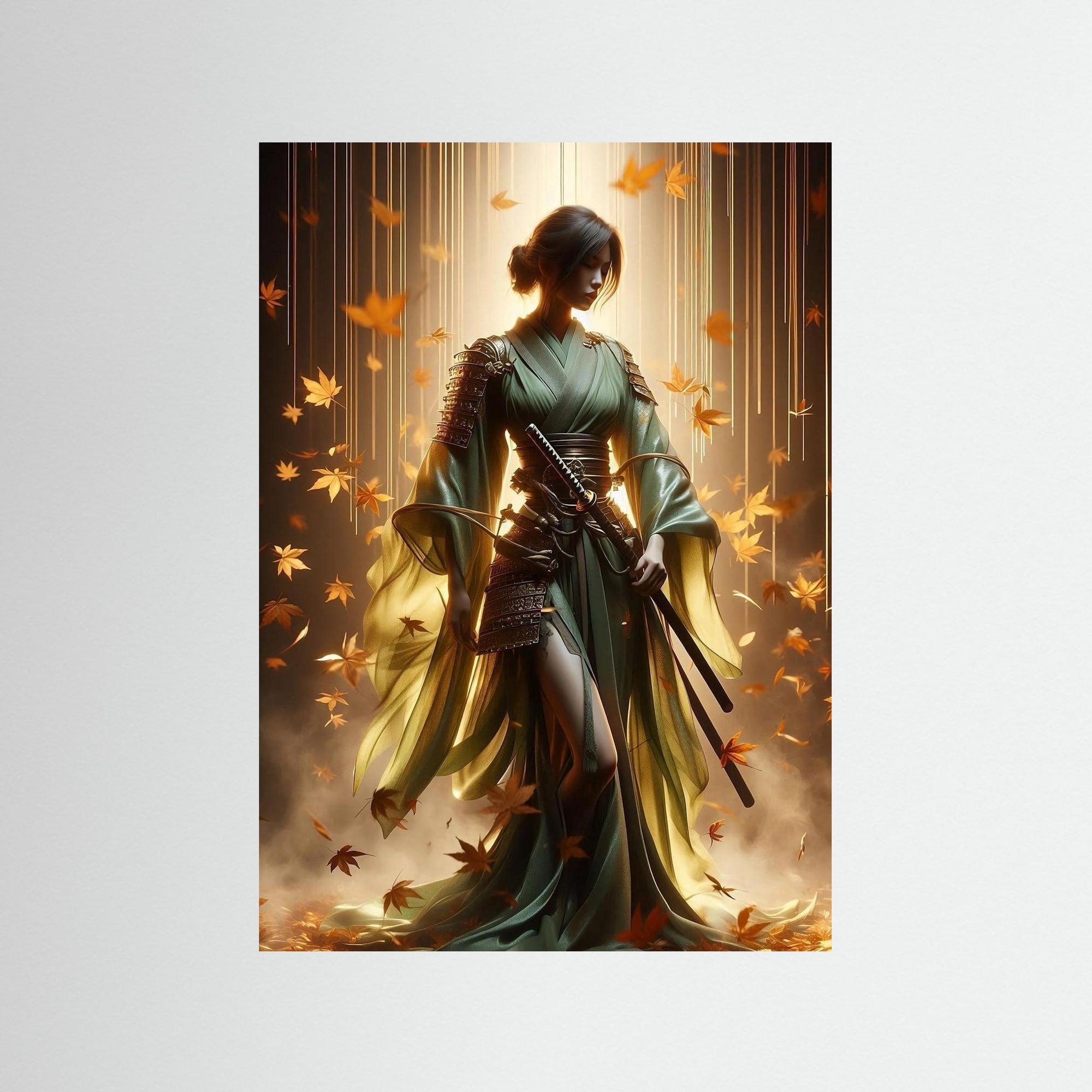 The Emerald Samurai als rahmenlose Wandkunst