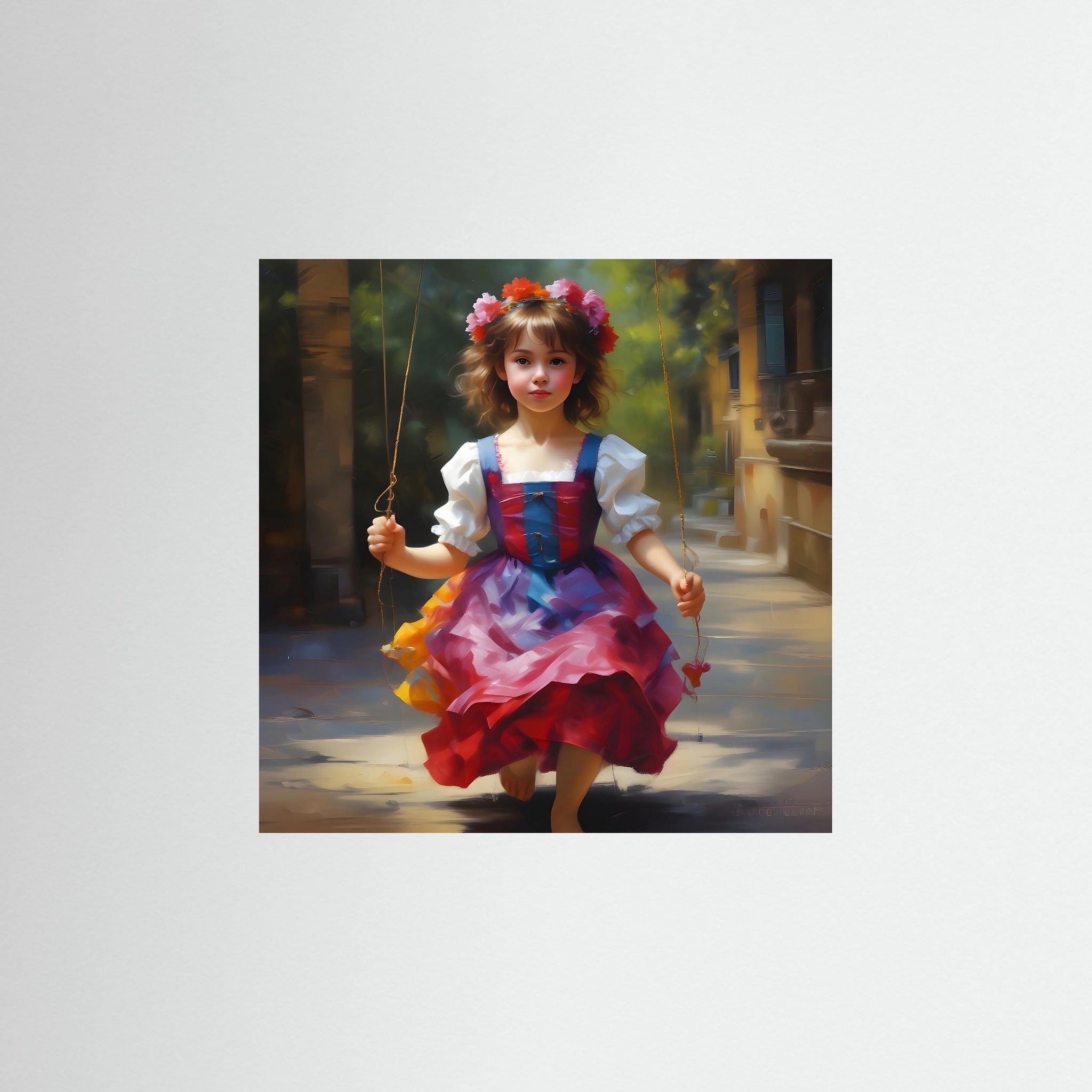 The Joyful Stroll als rahmenlose Wandkunst