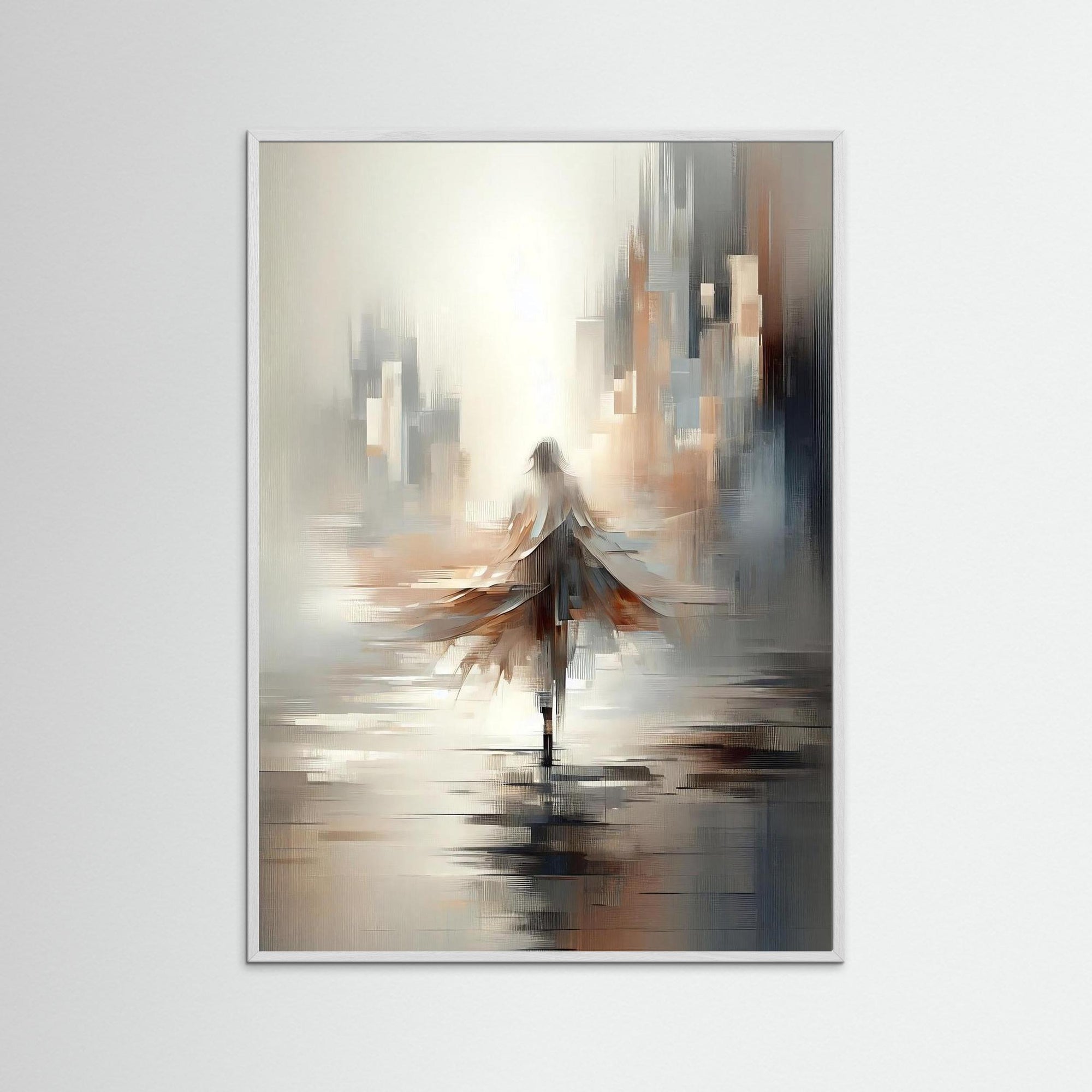 The Last Step als Kunstdruck mit weißem Echtholzrahmen