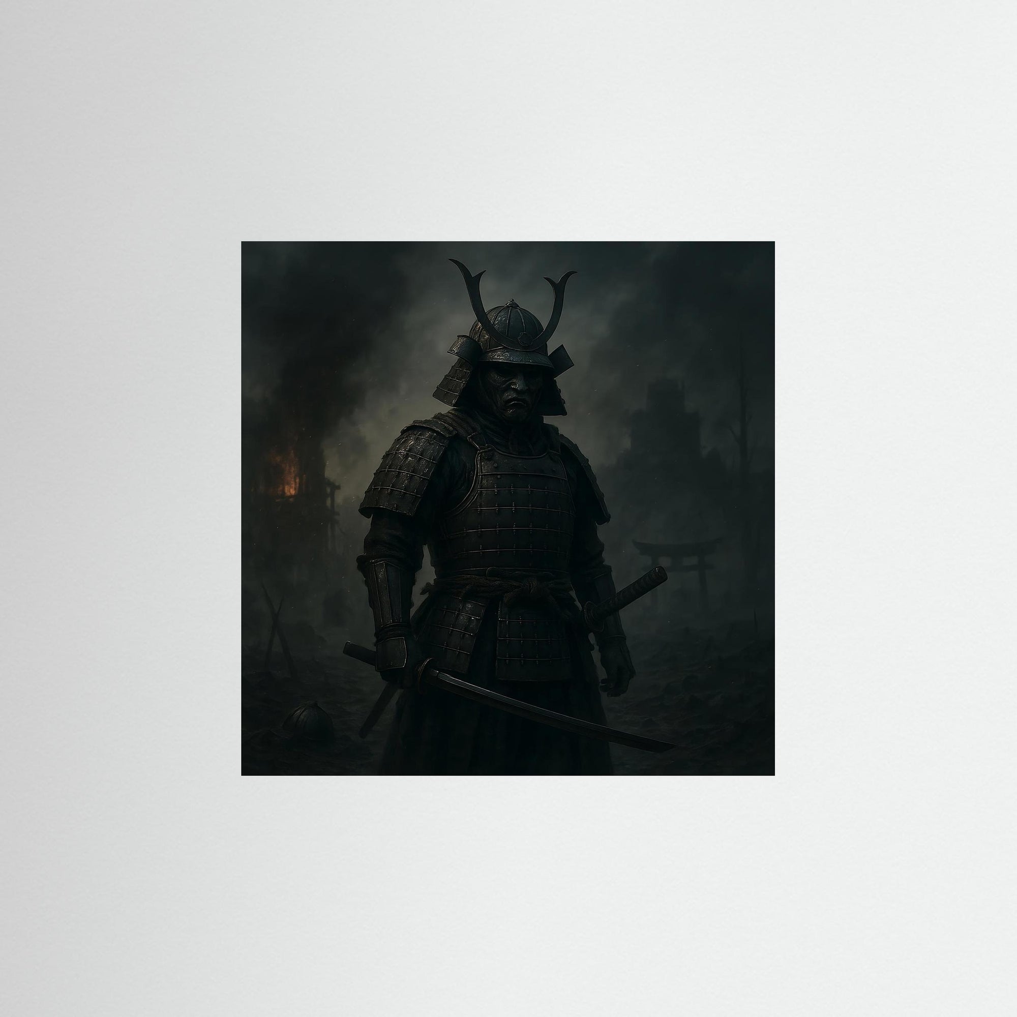 The Samurai als rahmenlose Wandkunst