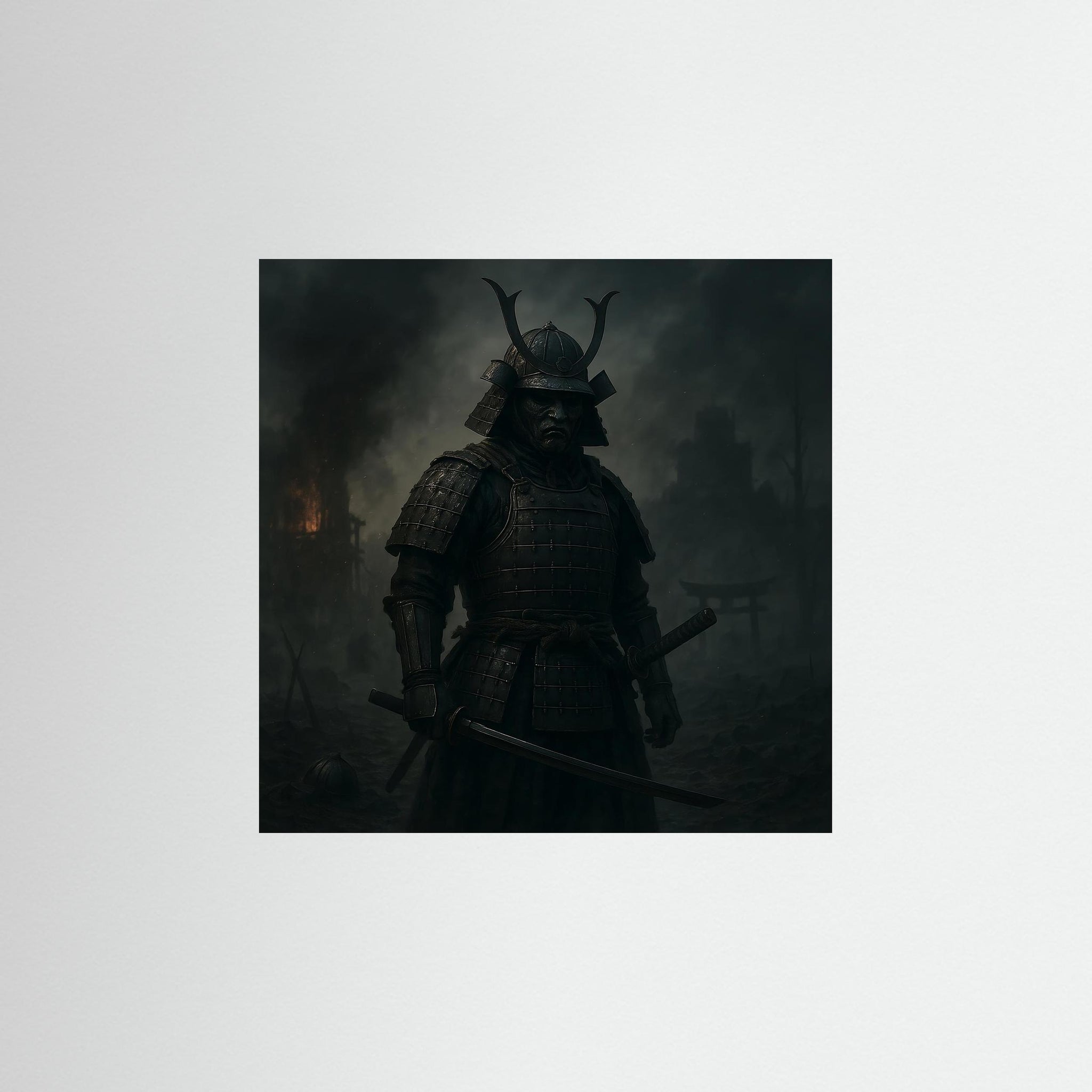 The Samurai als rahmenlose Wandkunst