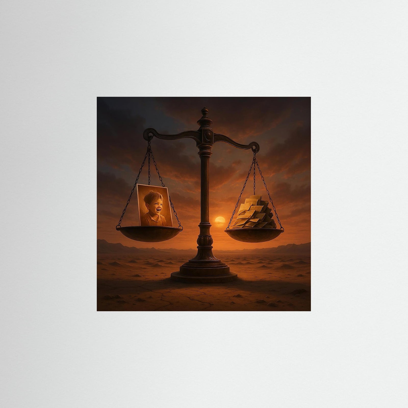 The Weight of Time als rahmenlose Wandkunst