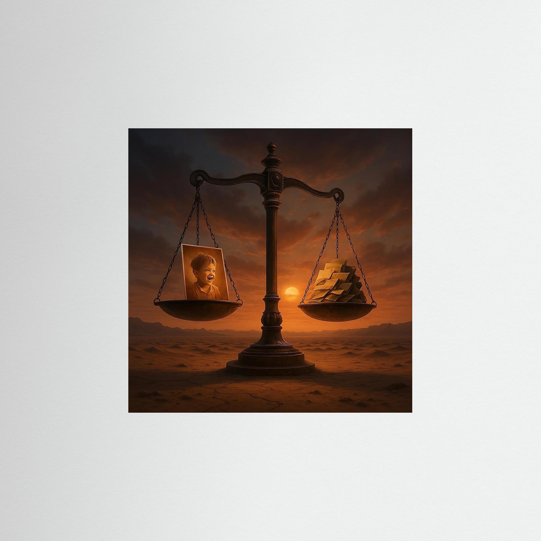 The Weight of Time als rahmenlose Wandkunst