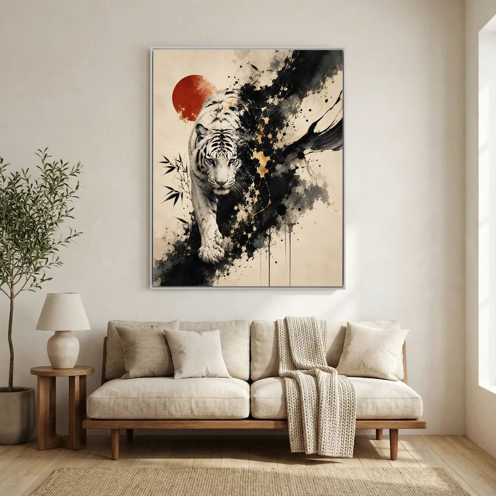 The White Guardian als Leinwandbild in einer Leseecke