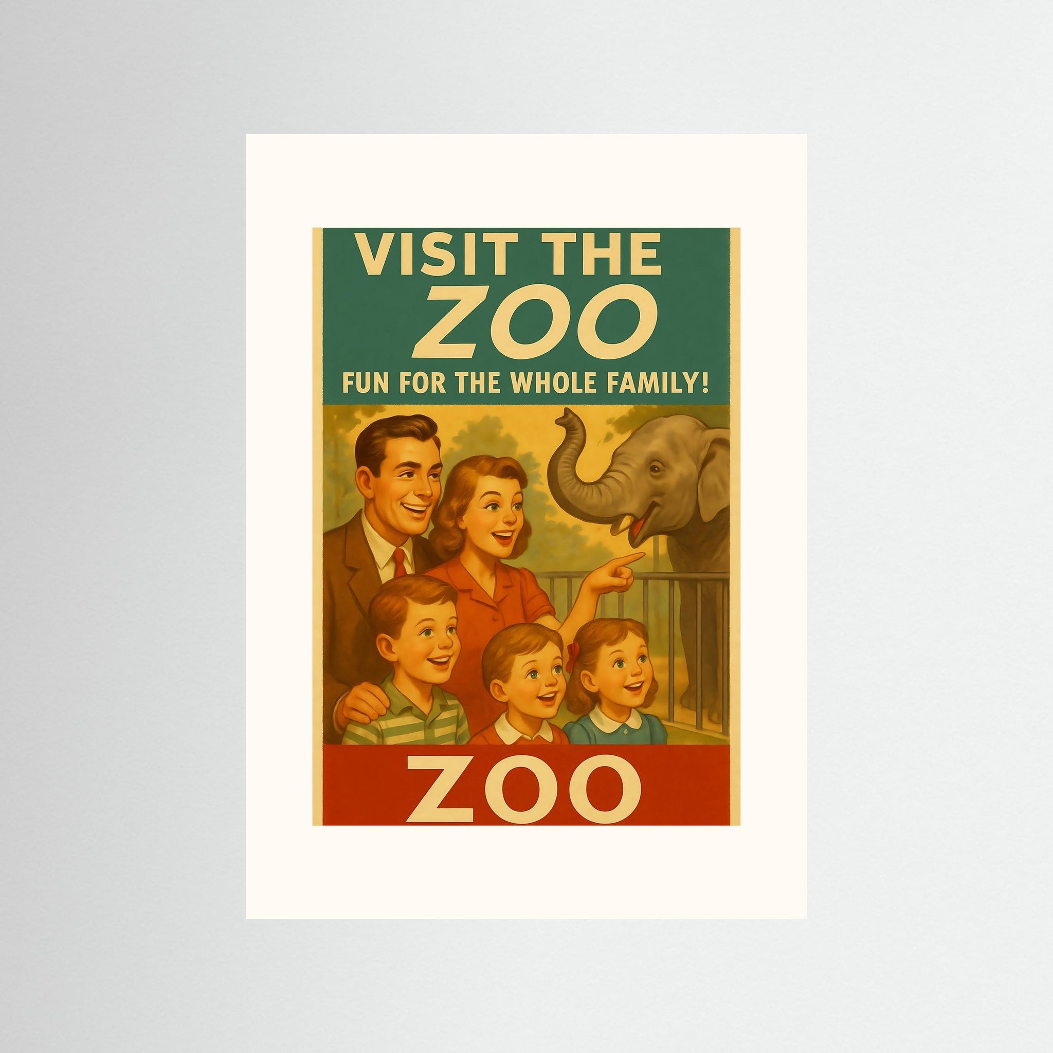 The Zoo als rahmenlose Wandkunst