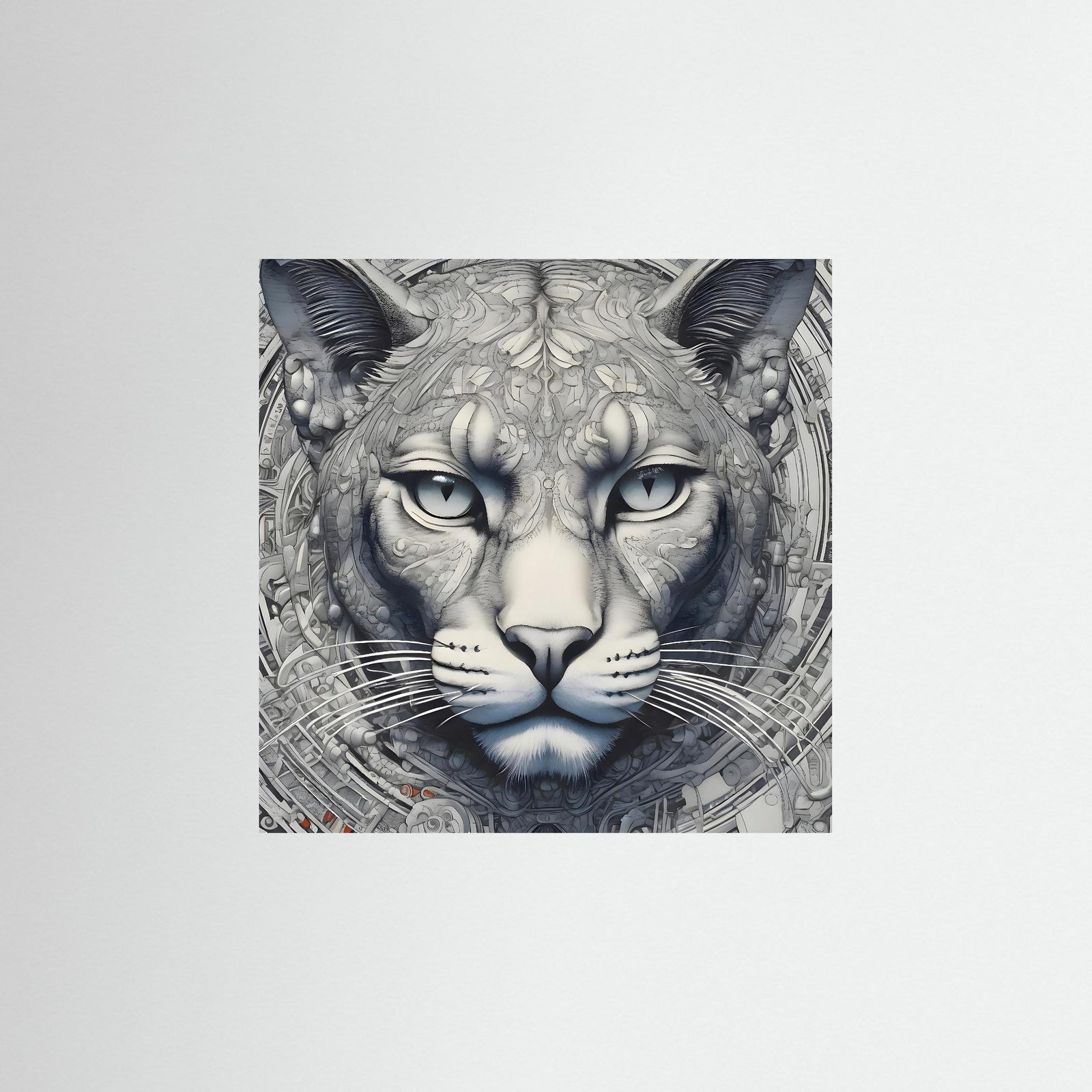 Mechanical Cat – AI Art (Print)