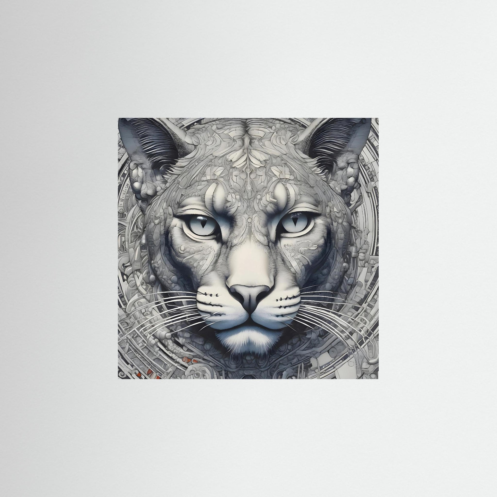 Mechanical Cat – AI Art (Print)