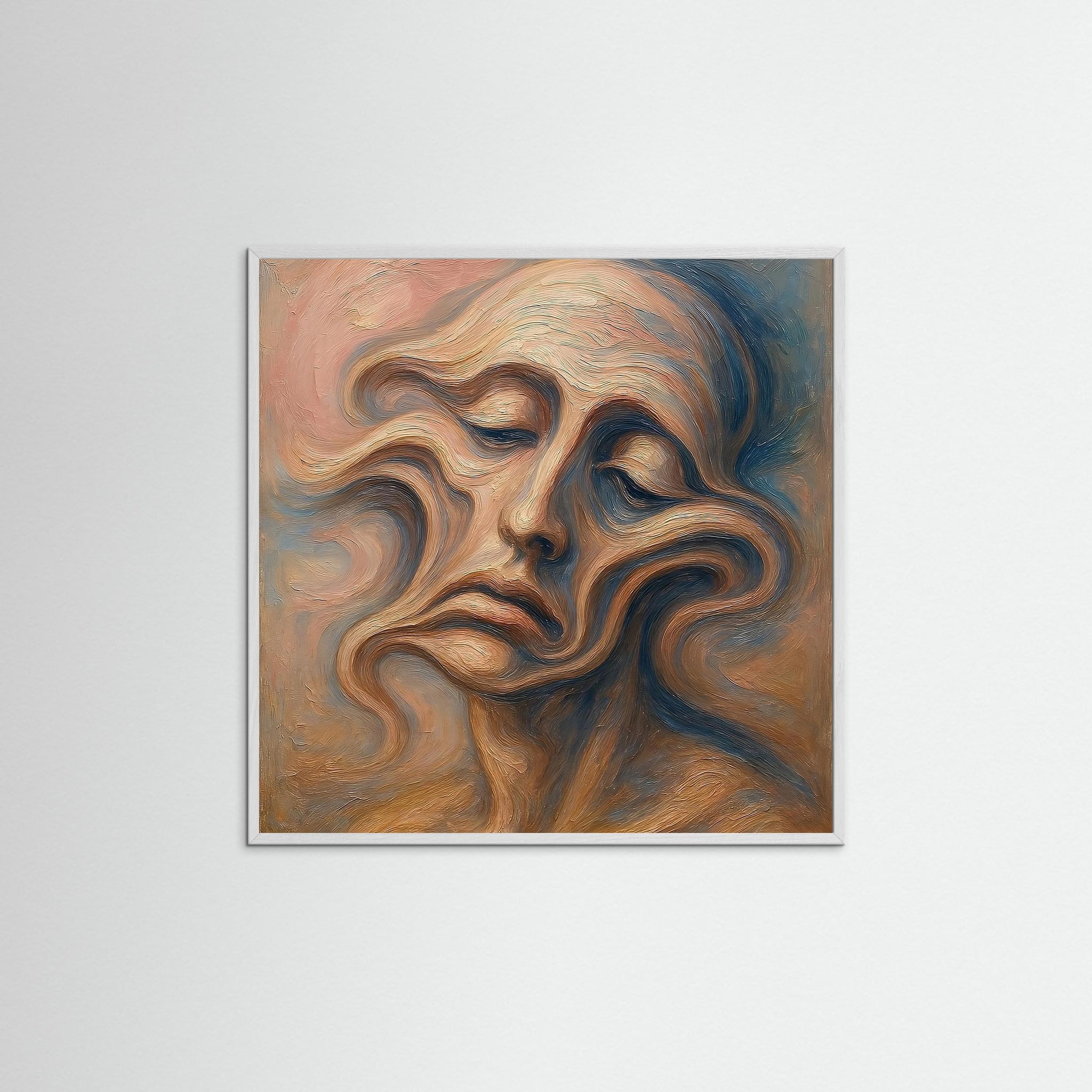 Whispers of the Mind als Kunstmotiv mit weißem Echtholzrahmen