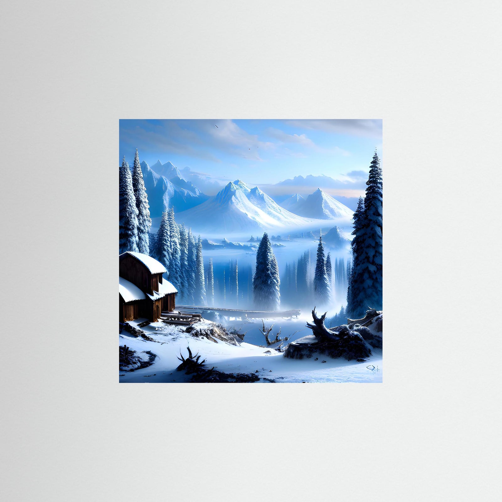 Winter Landscape als rahmenlose Wandkunst