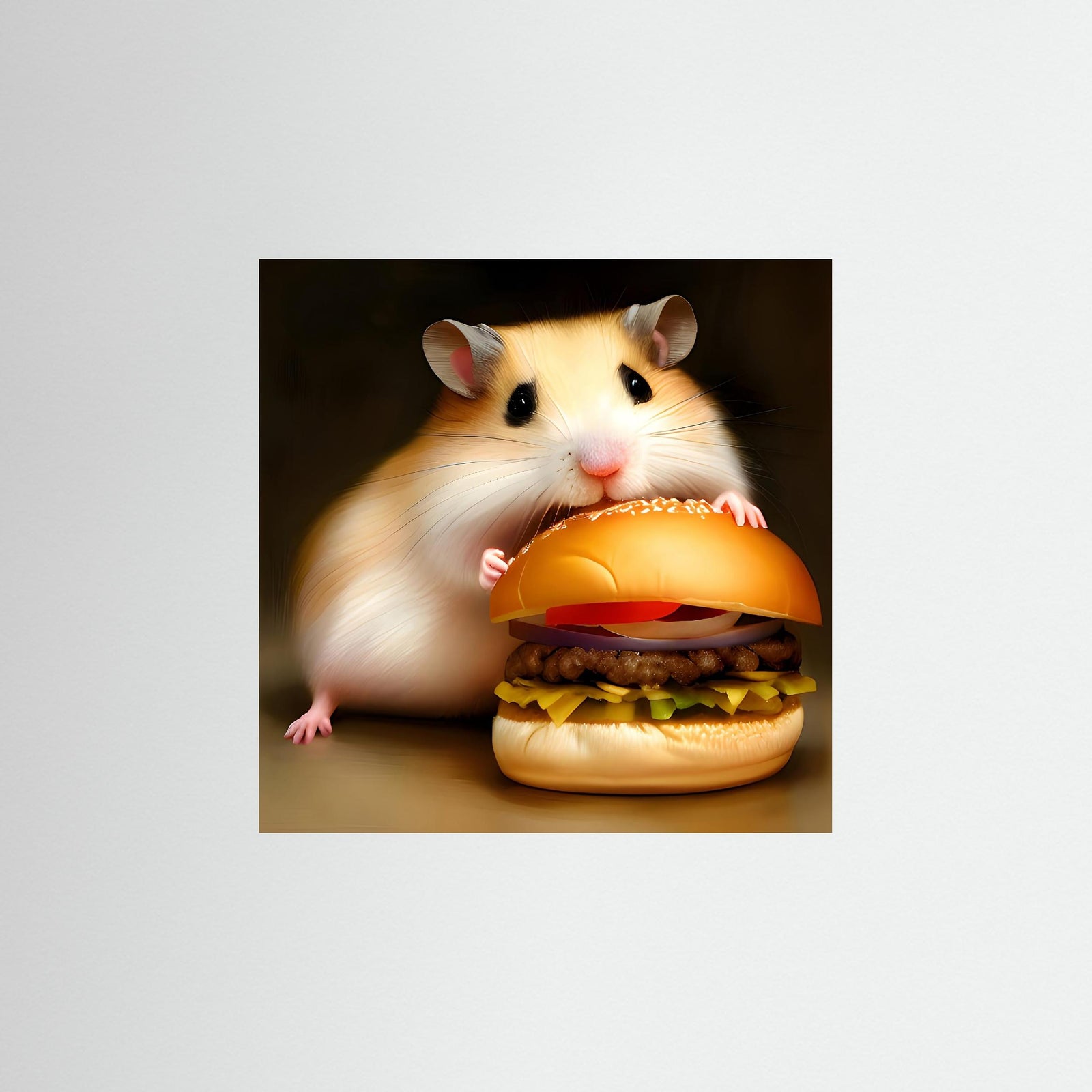 Burger Mouse – AI Art (Print)