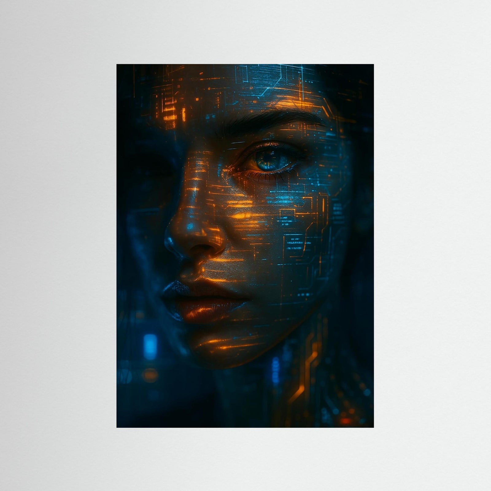 Neural Reflection – AI Art (Print)