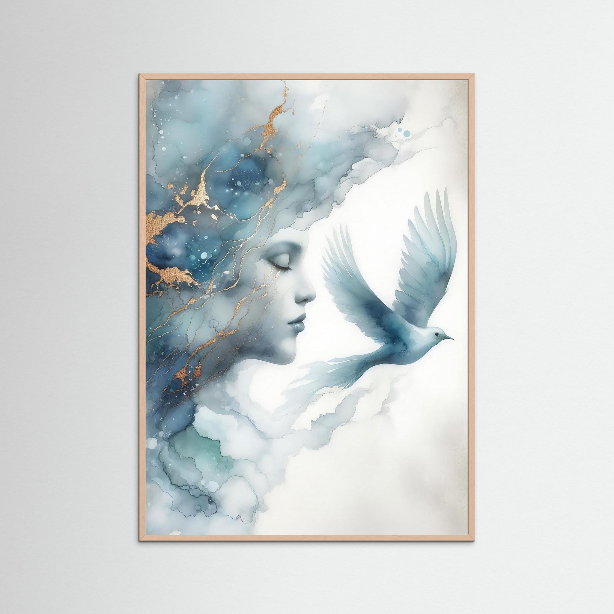 Soft Wings – AI Art (Print)