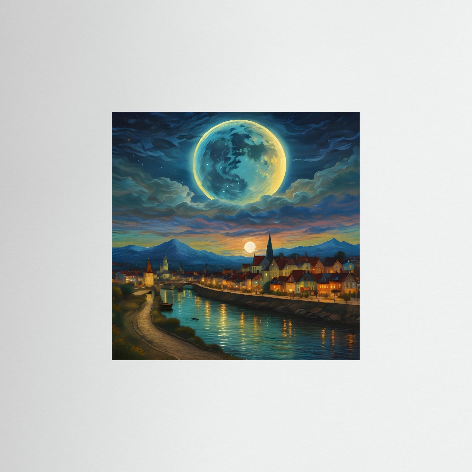 Celestial Evening – AI Art (Print)