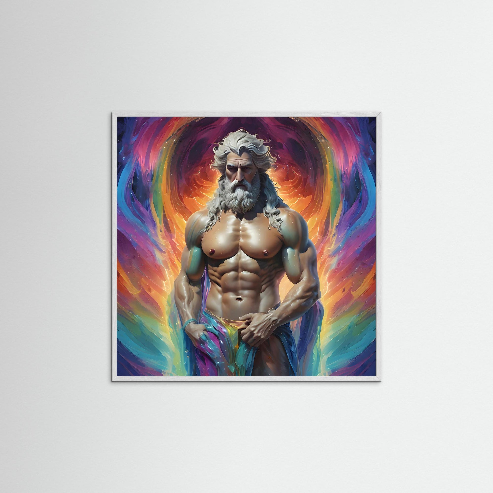 Zepharion als Kunstdruck mit weißem Echtholzrahmen
