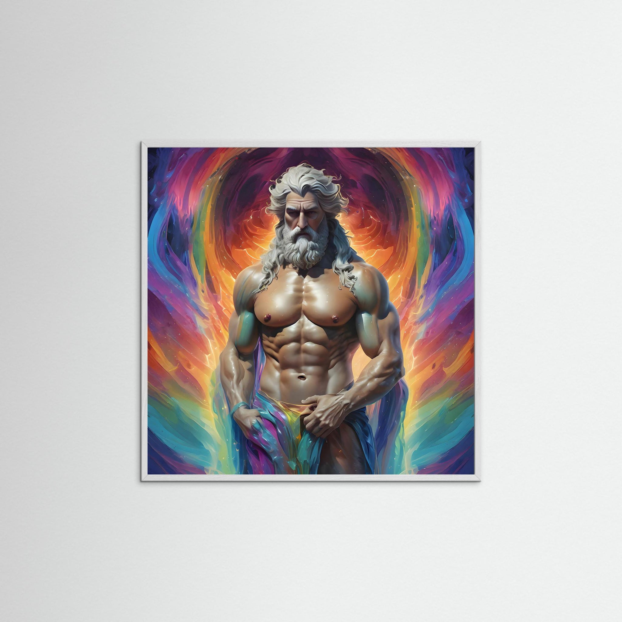 Zepharion als Kunstdruck mit weißem Echtholzrahmen