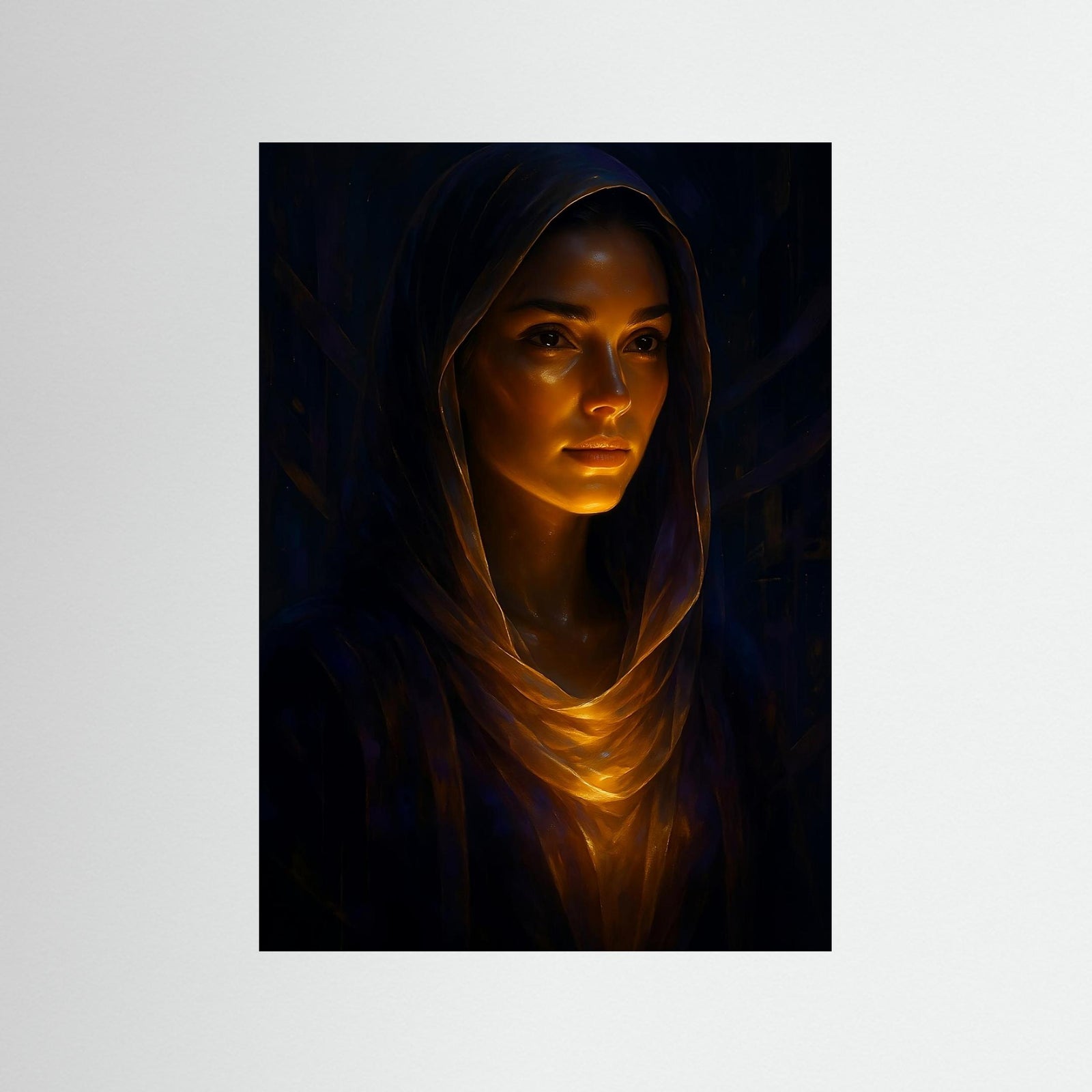 Golden Veil – AI Art (Print)